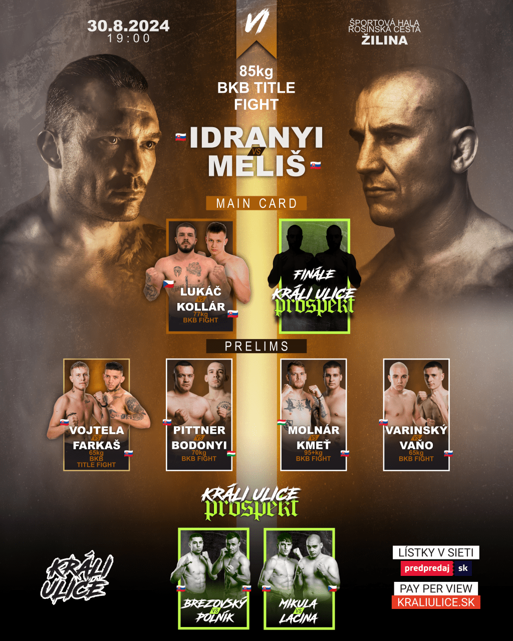 Fight Card Králi Ulice VI